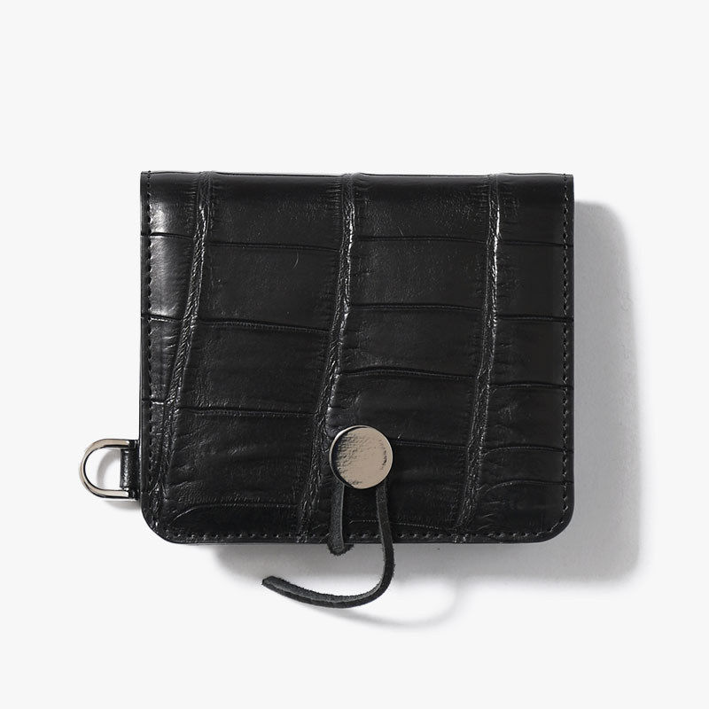 CRISTY WIND COMPACT WLT / CROCO -BLACK-