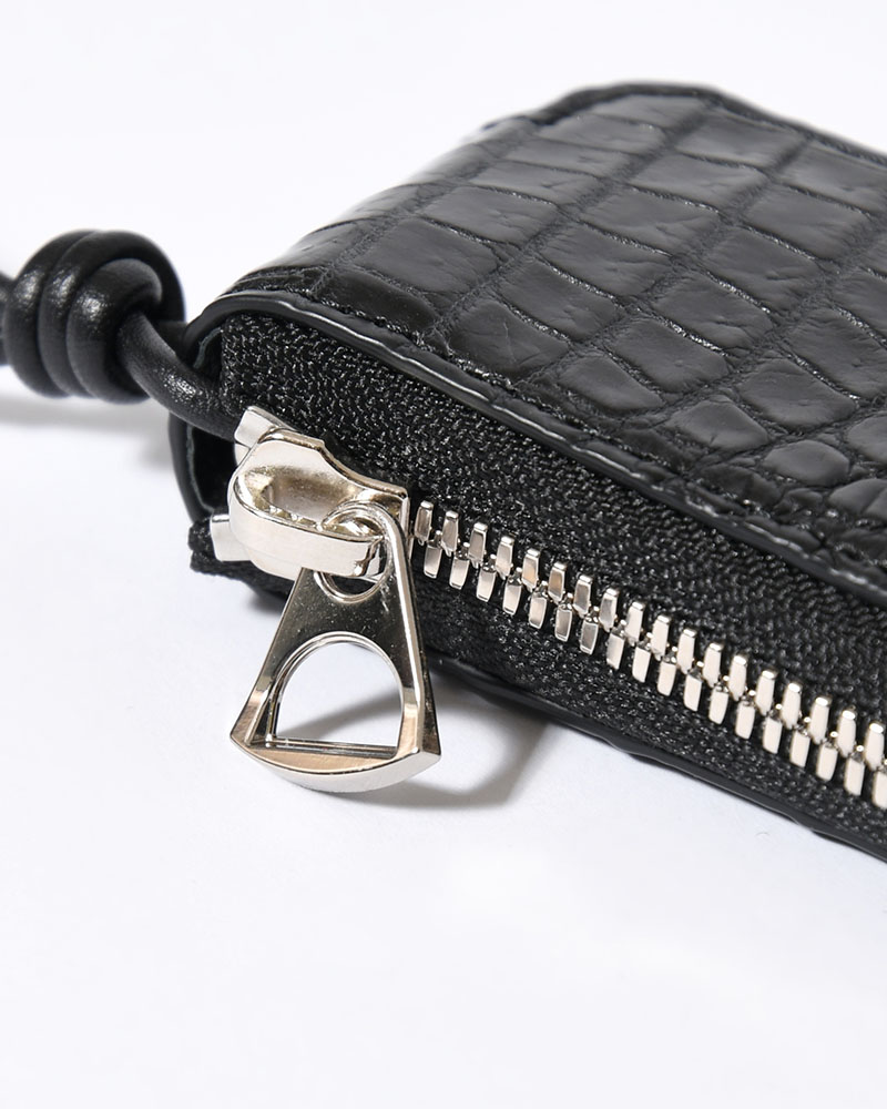 CRISTY SMART KEY CASE / CROCO -BLACK-