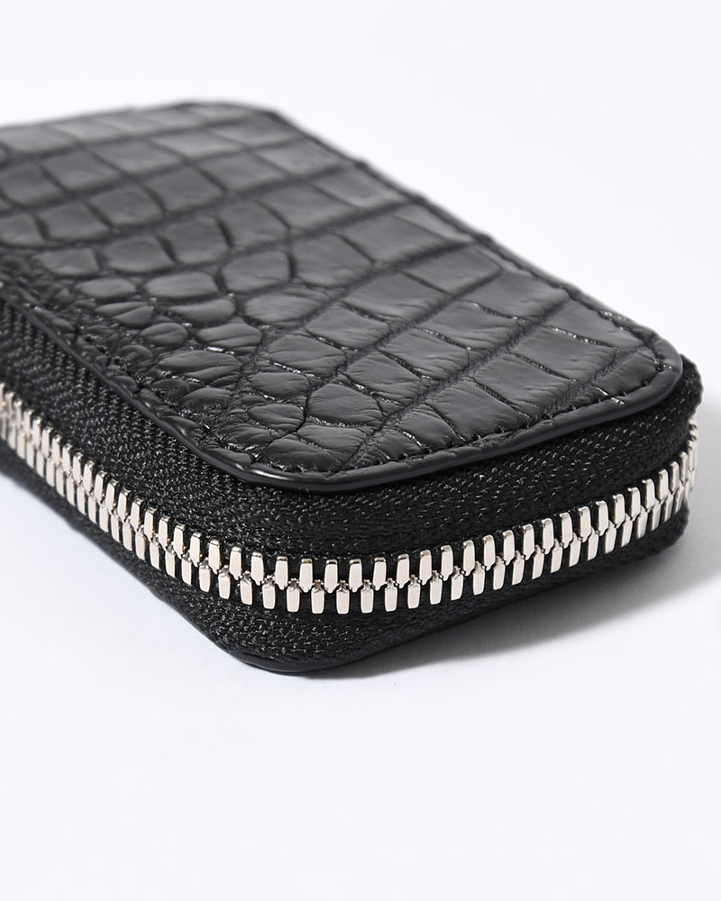 CRISTY SMART KEY CASE / CROCO -BLACK-
