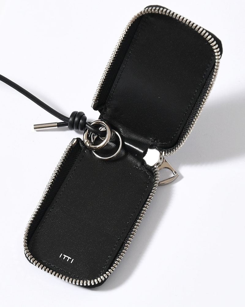 CRISTY SMART KEY CASE / CROCO -BLACK-