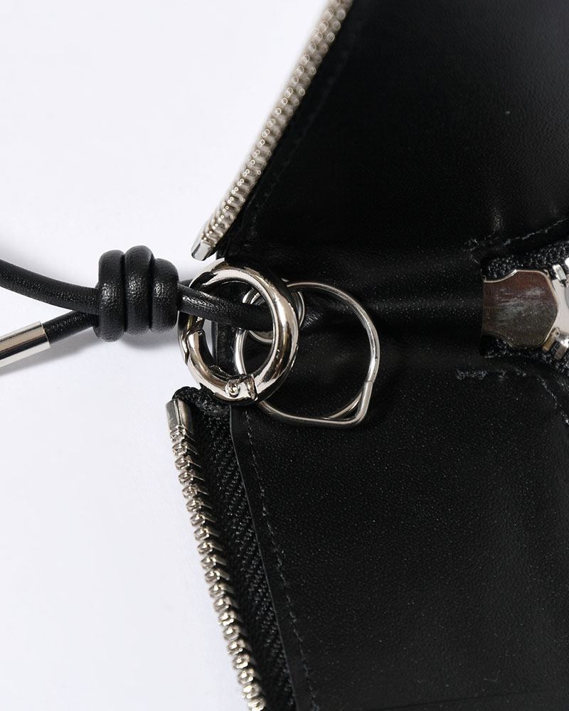 CRISTY SMART KEY CASE / CROCO -BLACK-