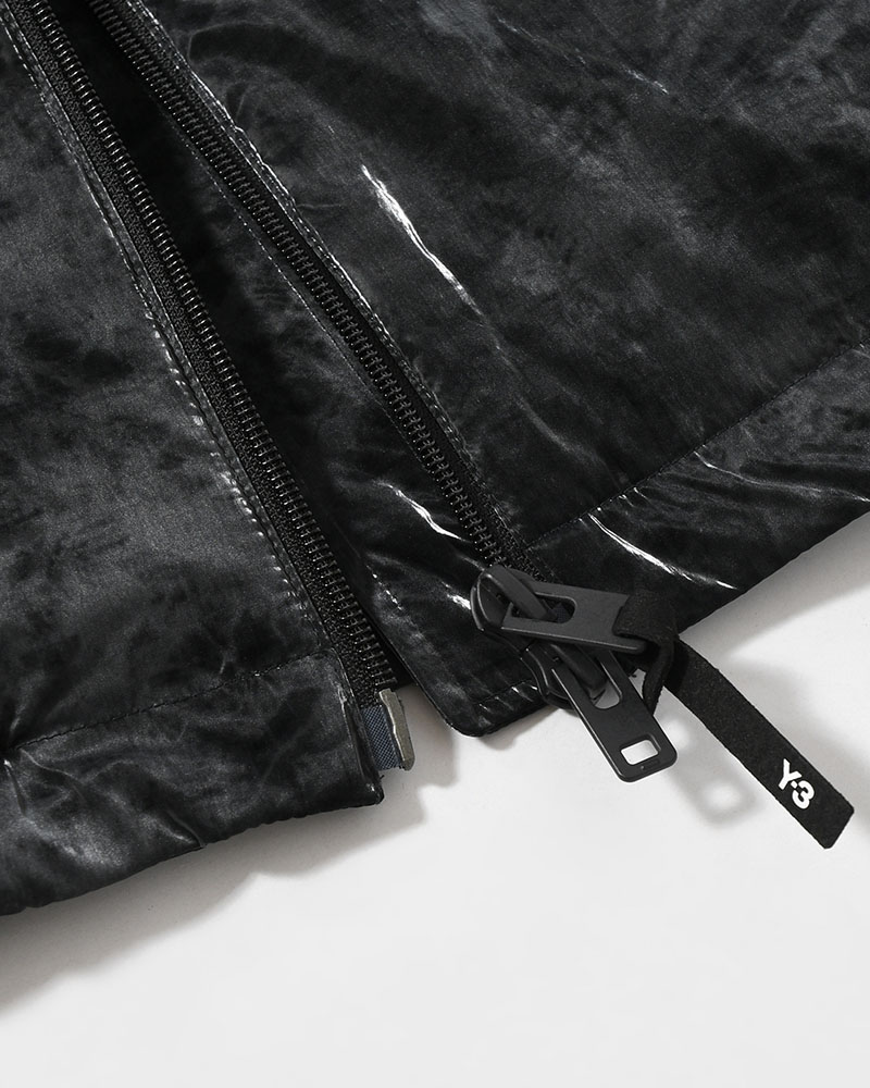 MARBLE NYLON WINDBREAKER -BLACK-