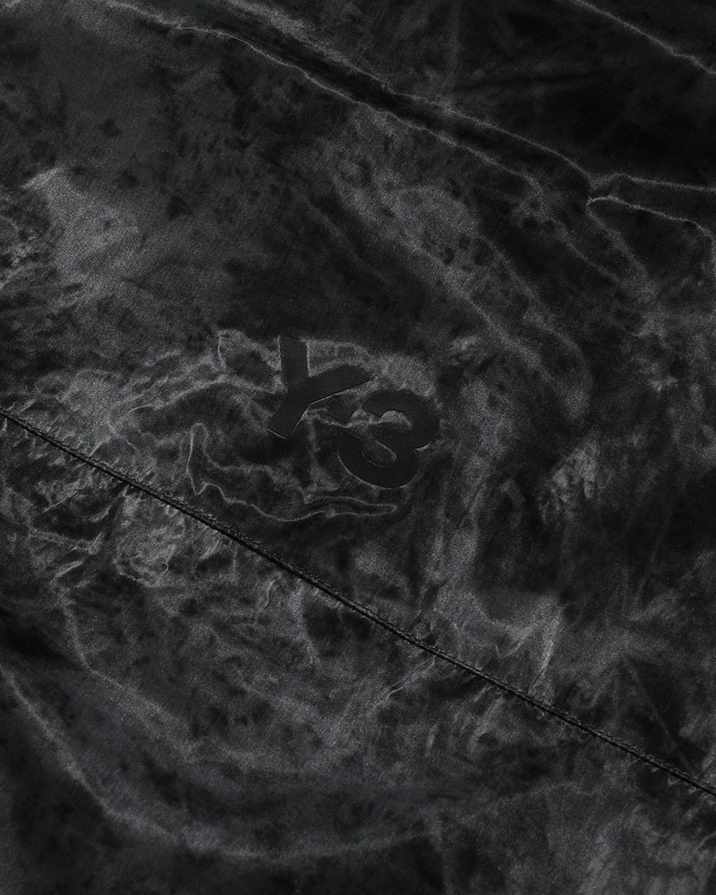 MARBLE NYLON WINDBREAKER -BLACK-