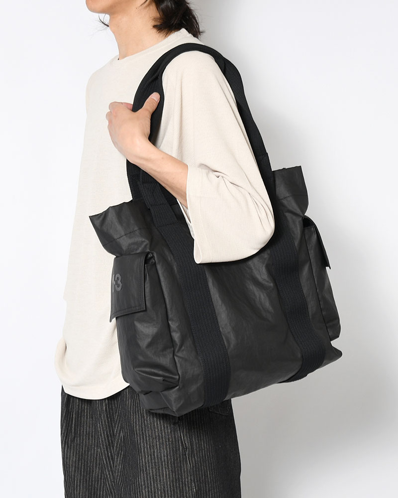 Y-3 TOTE BAG -BLACK-