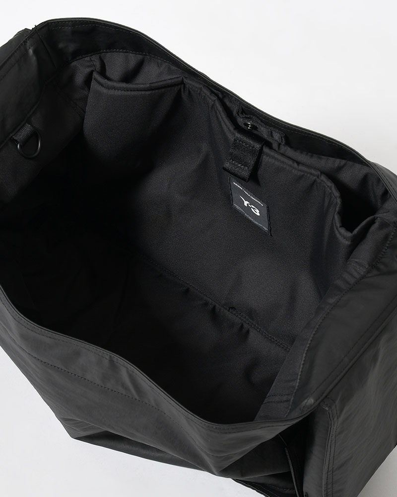 Y-3 NEWSPAPER BAG L -BLACK-