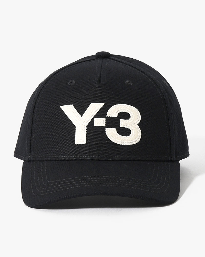 Y-3 LOGO CAP -BLACK/WHITE-