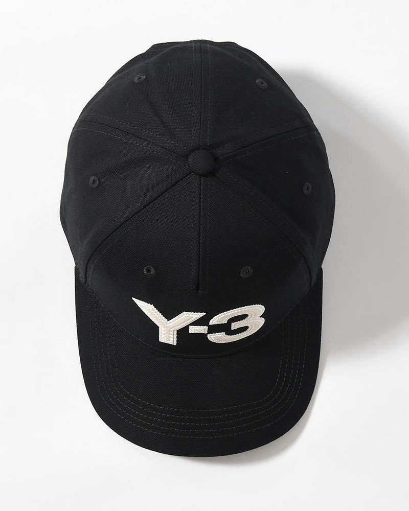 Y-3 LOGO CAP -BLACK/WHITE-