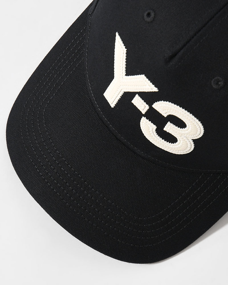 Y-3 LOGO CAP -BLACK/WHITE-