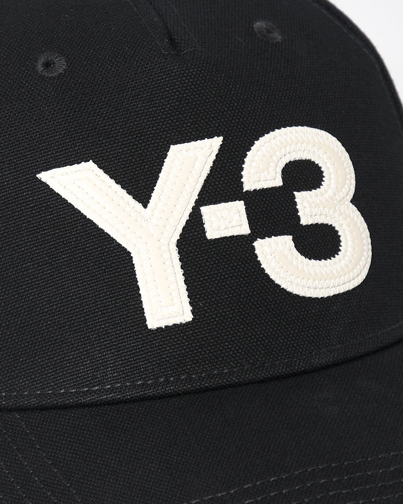 Y-3 LOGO CAP -BLACK/WHITE-
