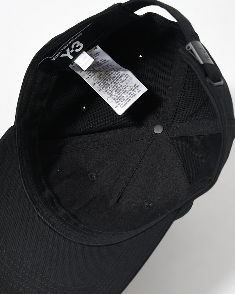 Y-3 LOGO CAP -BLACK/WHITE-