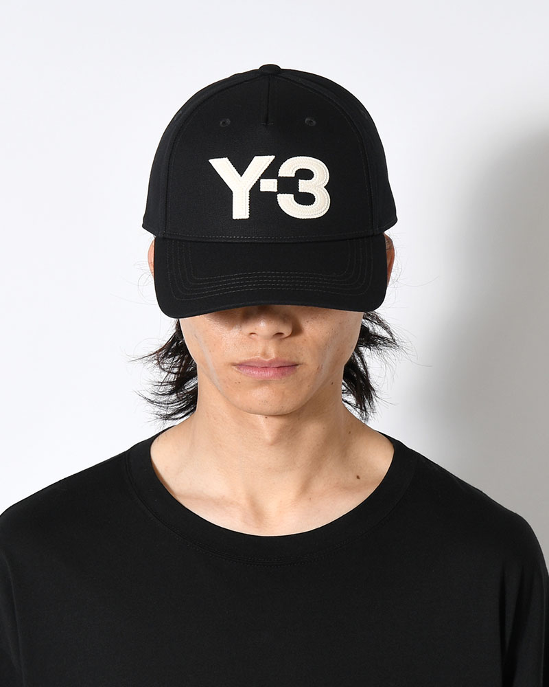 Y-3 LOGO CAP -BLACK/WHITE-