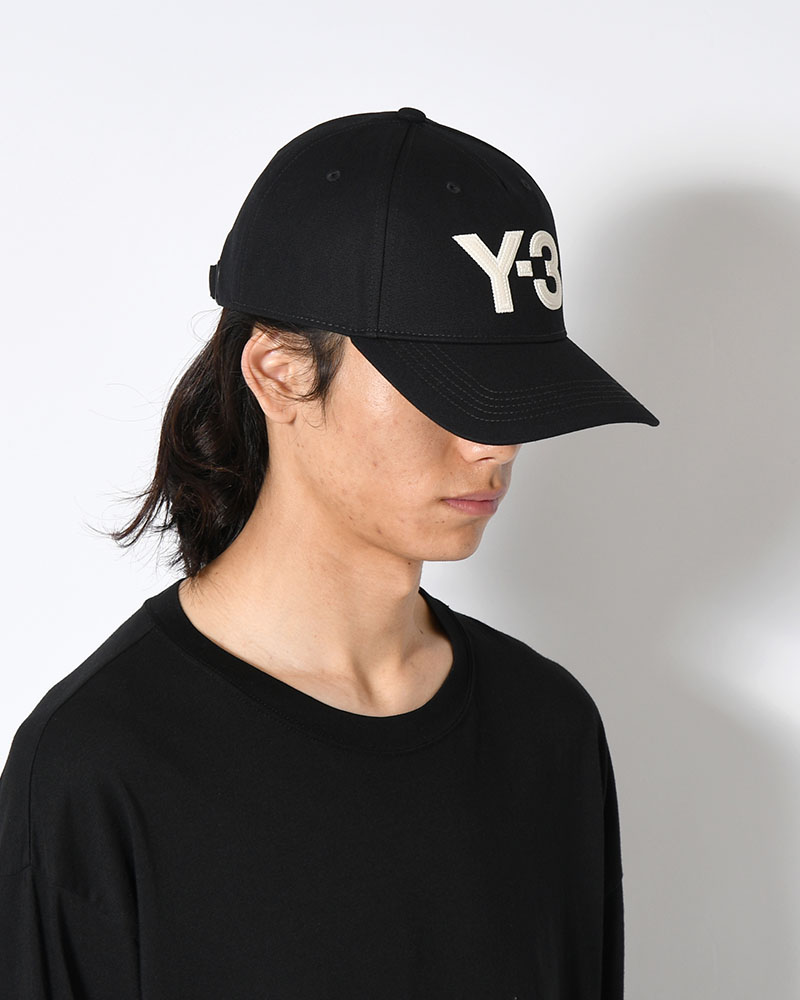 Y-3 LOGO CAP -BLACK/WHITE-