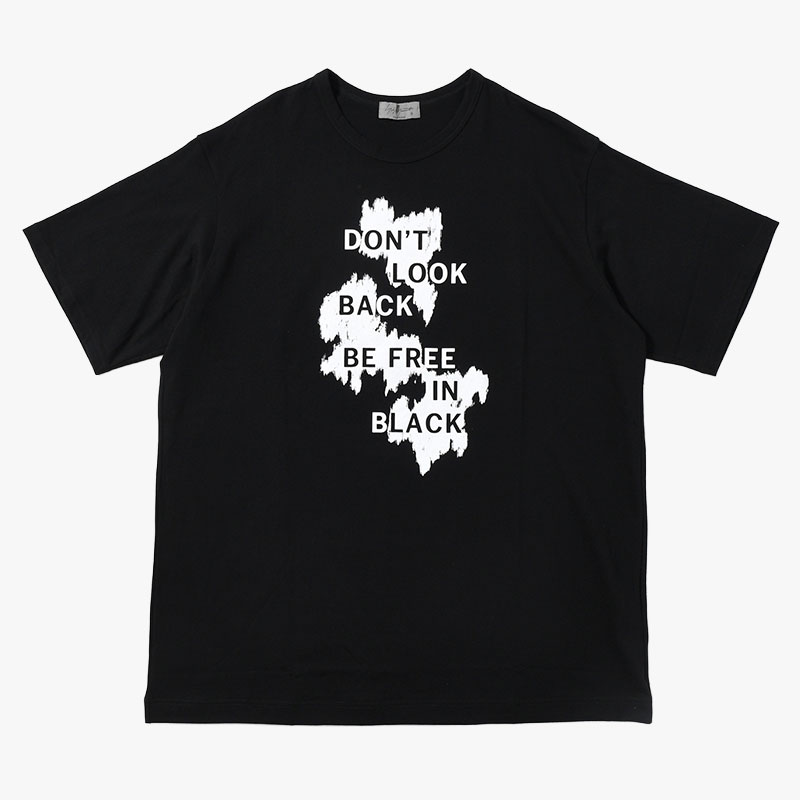 30/- COMBED PLAIN STITCH SHORT SLV T PT H -BLACK-