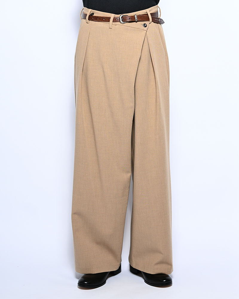 2WAY WRAP PANTS -BEIGE-