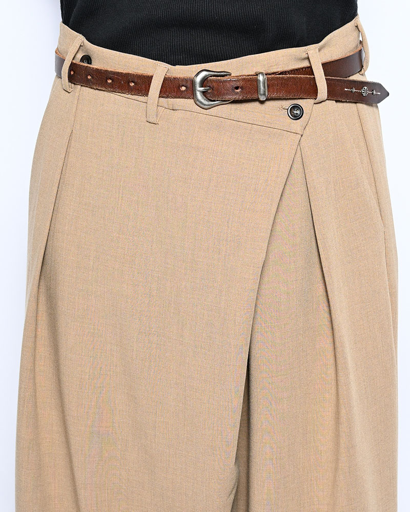 2WAY WRAP PANTS -BEIGE-