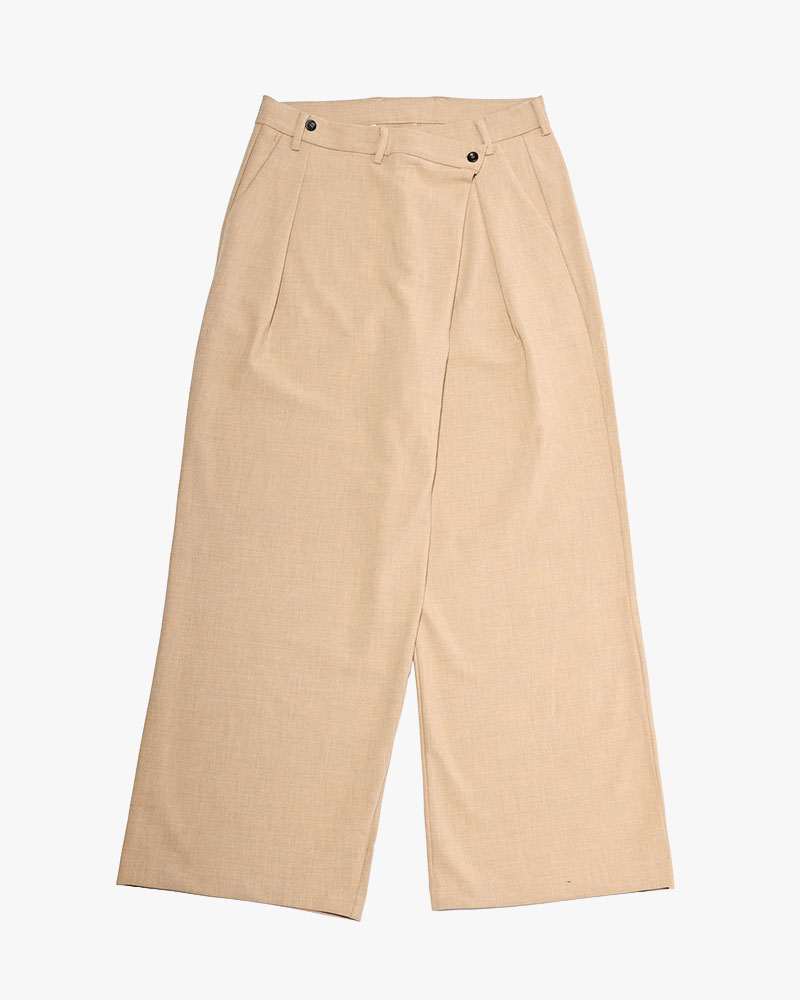 2WAY WRAP PANTS -BEIGE-