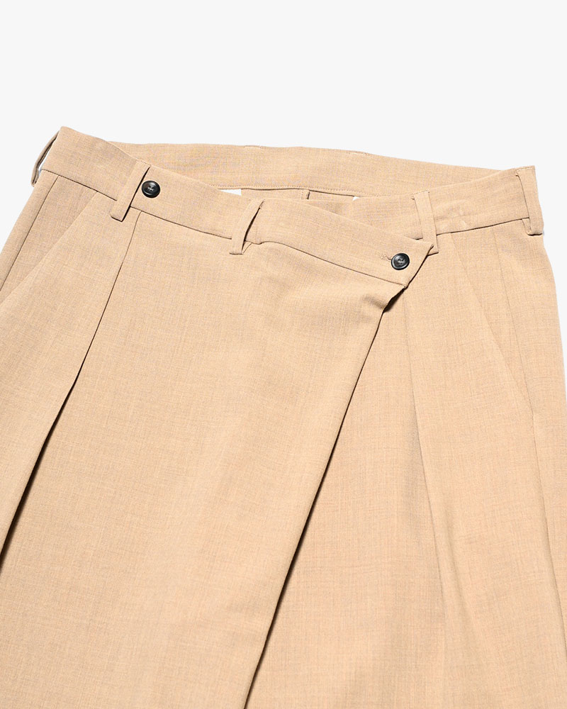 2WAY WRAP PANTS -BEIGE-