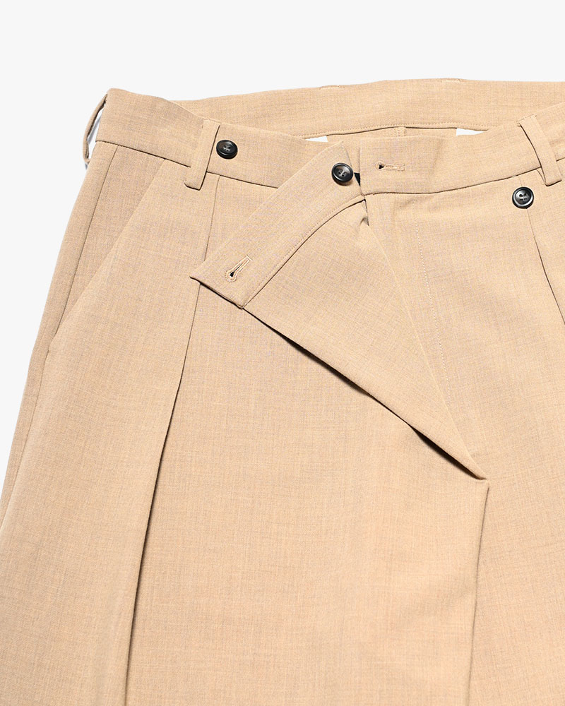 2WAY WRAP PANTS -BEIGE-
