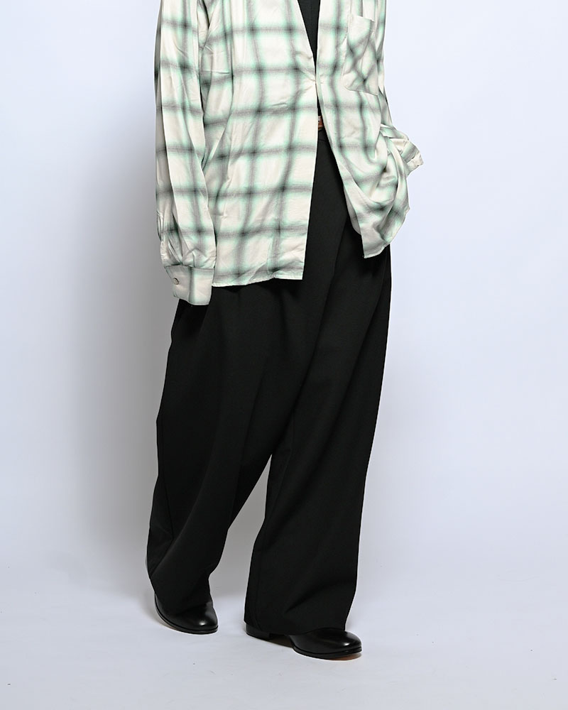 2WAY WRAP PANTS -BLACK-