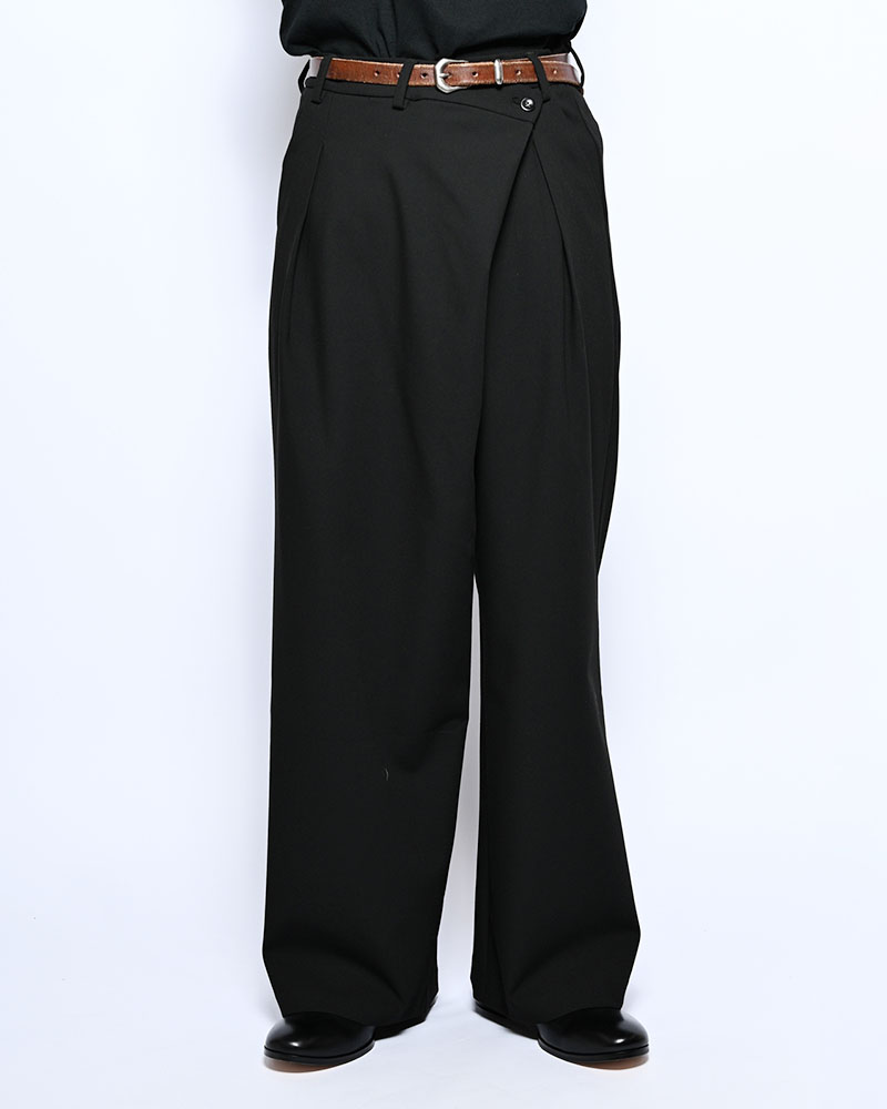 2WAY WRAP PANTS -BLACK-