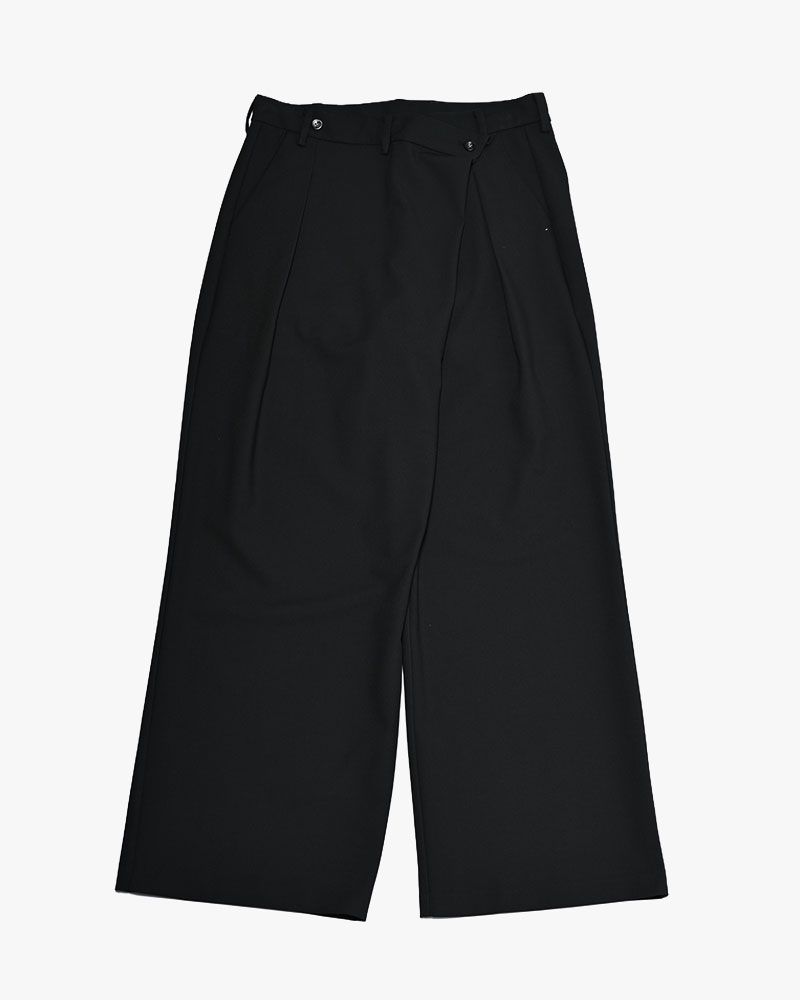 2WAY WRAP PANTS -BLACK-
