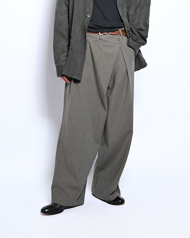 2WAY WRAP PANTS -GREGE-