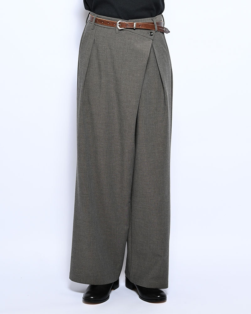 2WAY WRAP PANTS -GREGE-