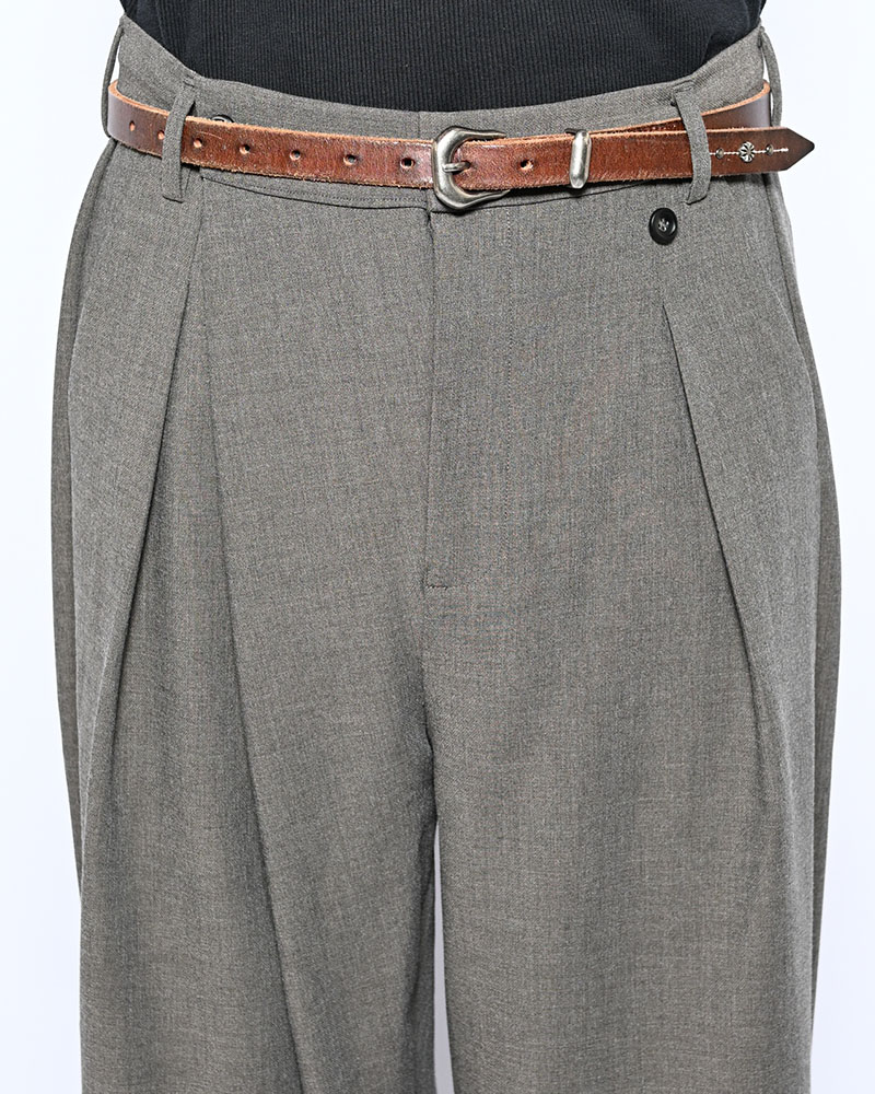 2WAY WRAP PANTS -GREGE-
