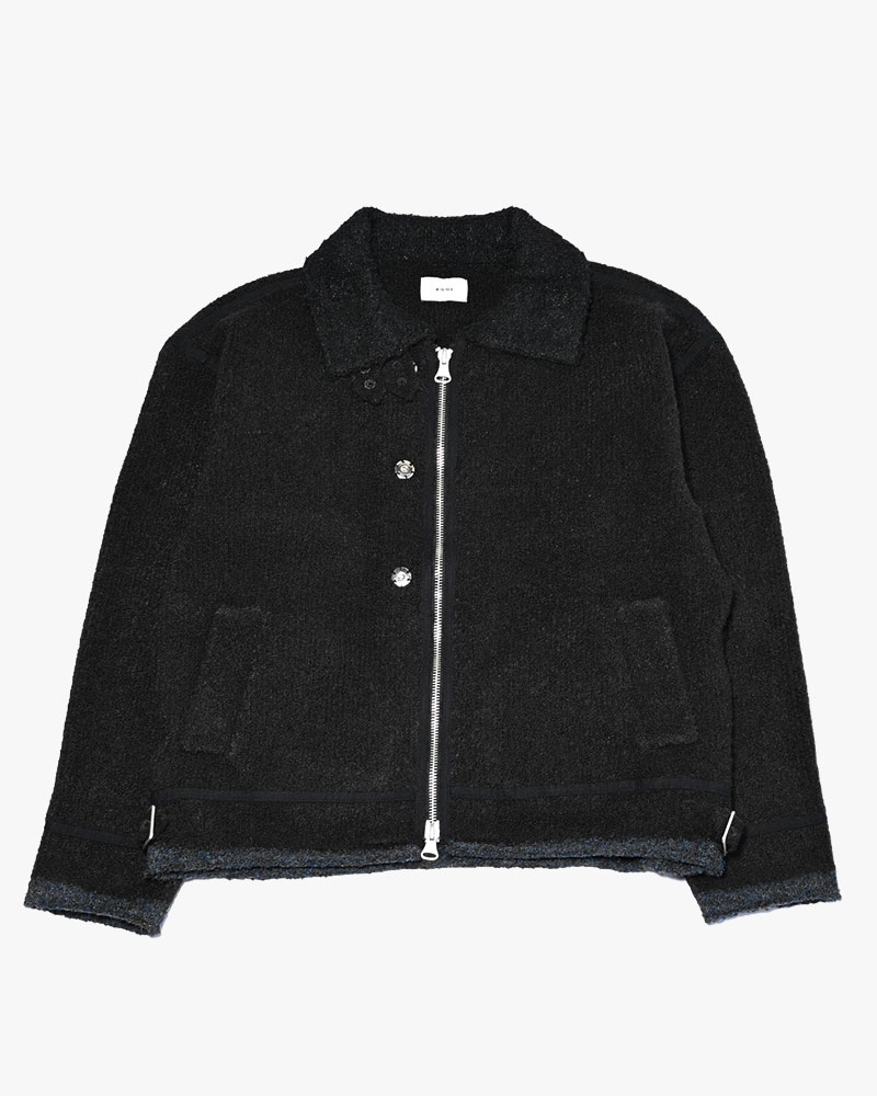 KNIT B-3 JACKET -BLACK-