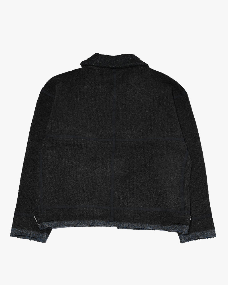 KNIT B-3 JACKET -BLACK-