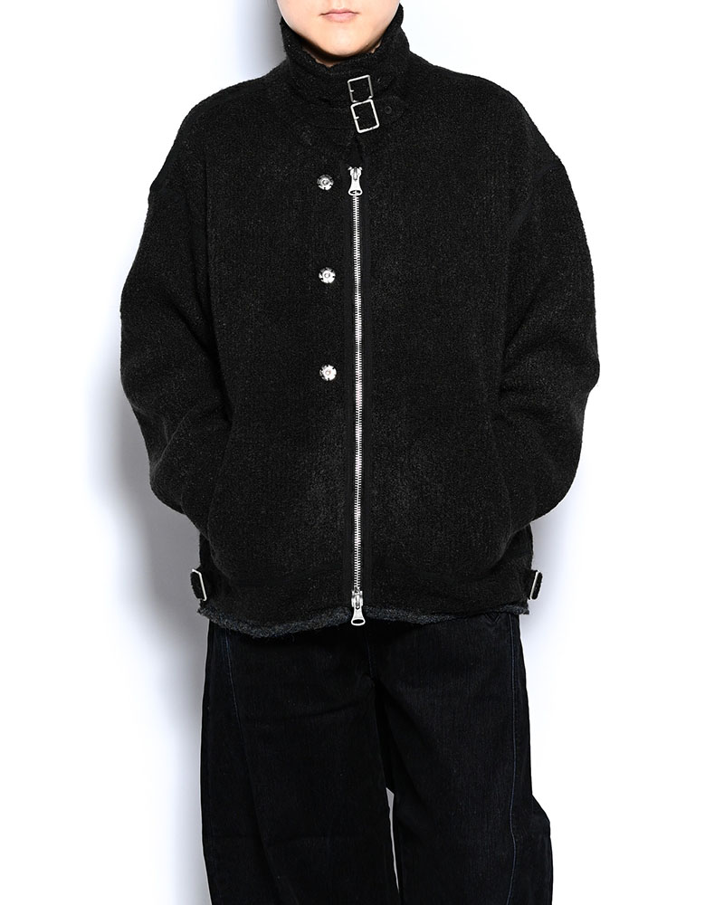 KNIT B-3 JACKET -BLACK-