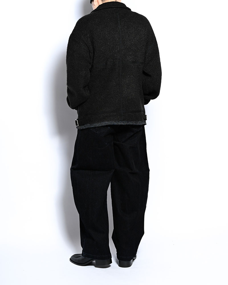 KNIT B-3 JACKET -BLACK-