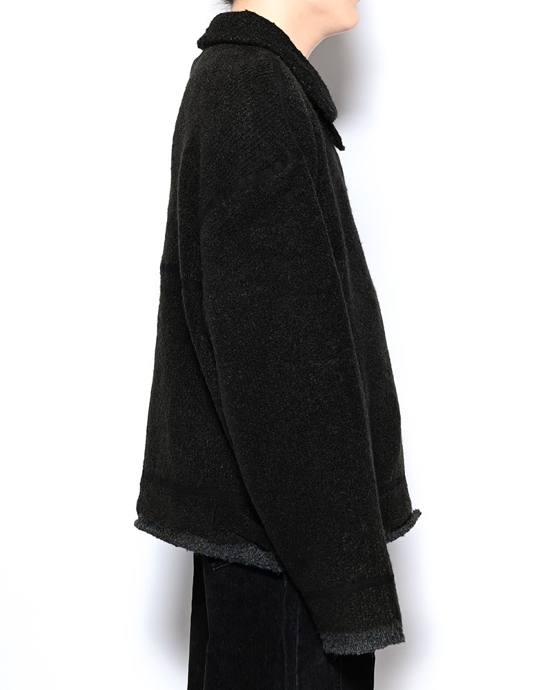 KNIT B-3 JACKET -BLACK-
