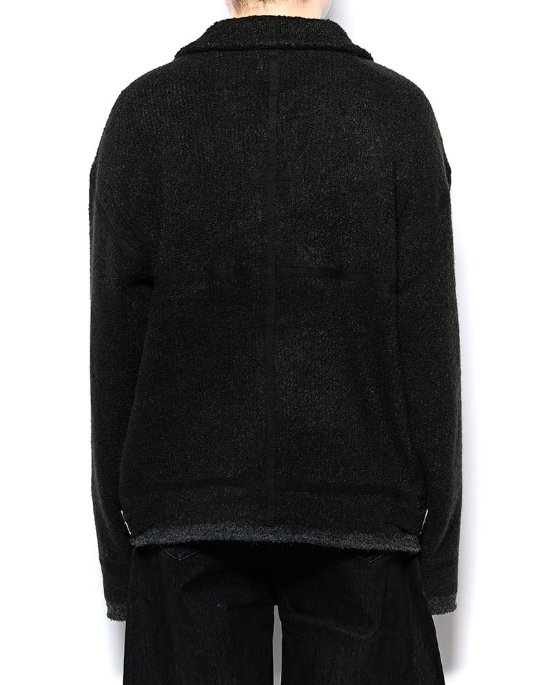 KNIT B-3 JACKET -BLACK-