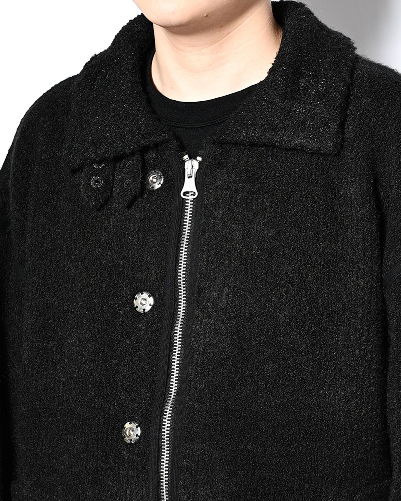 KNIT B-3 JACKET -BLACK-