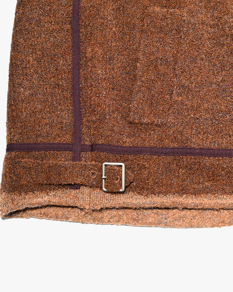 KNIT B-3 JACKET -BROWN-