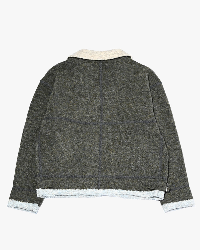 KNIT B-3 JACKET -GREEN-