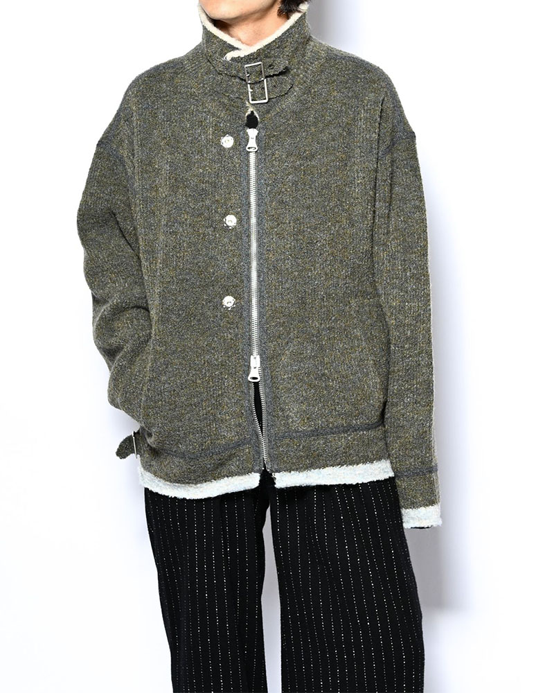 KNIT B-3 JACKET -GREEN-