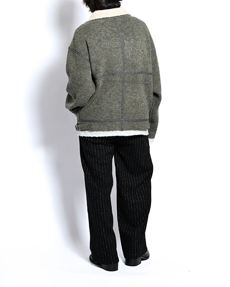 KNIT B-3 JACKET -GREEN-