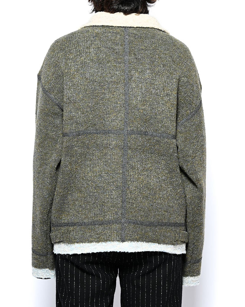 KNIT B-3 JACKET -GREEN-