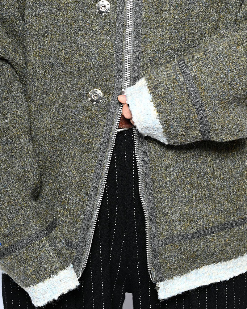 KNIT B-3 JACKET -GREEN-
