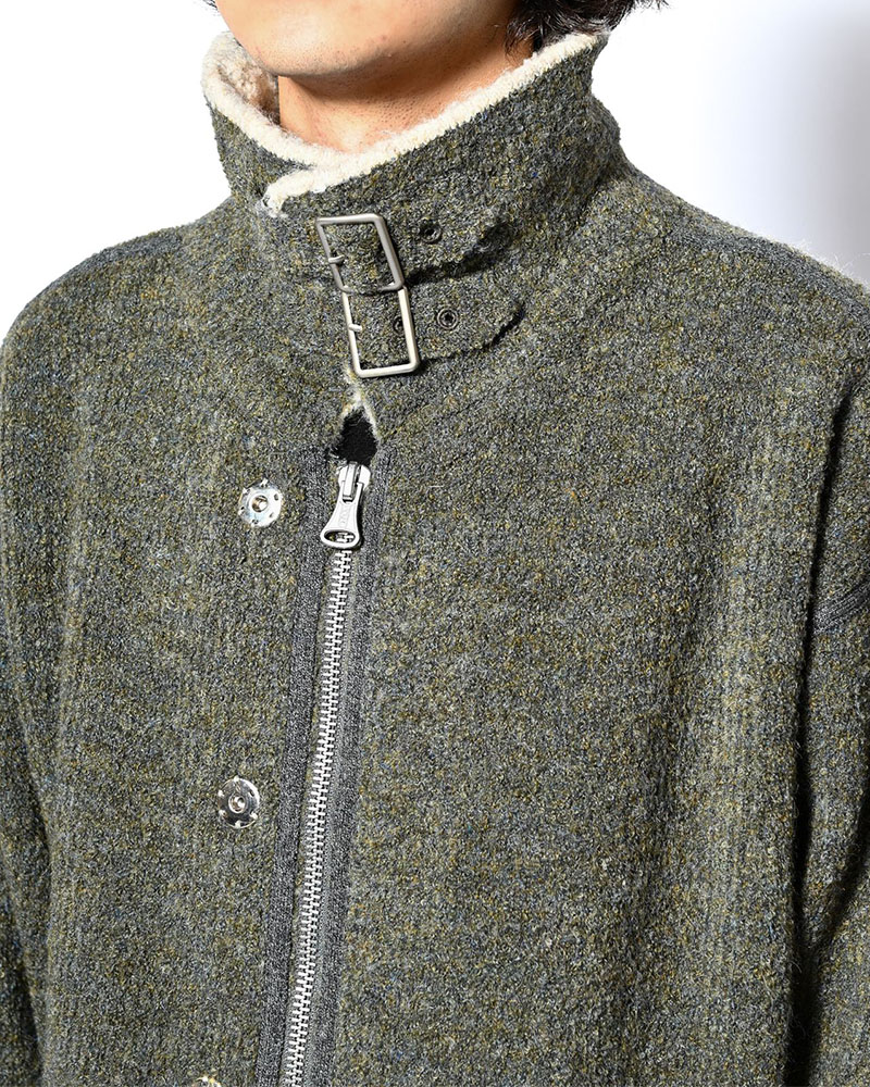 KNIT B-3 JACKET -GREEN-