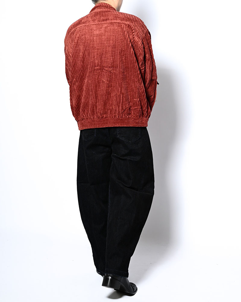 FAT CORDUROY FLIGHT JACKET -BURGUNDY-