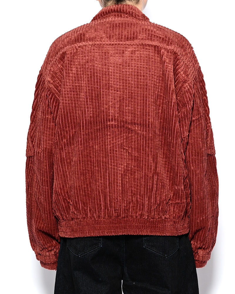 FAT CORDUROY FLIGHT JACKET -BURGUNDY-