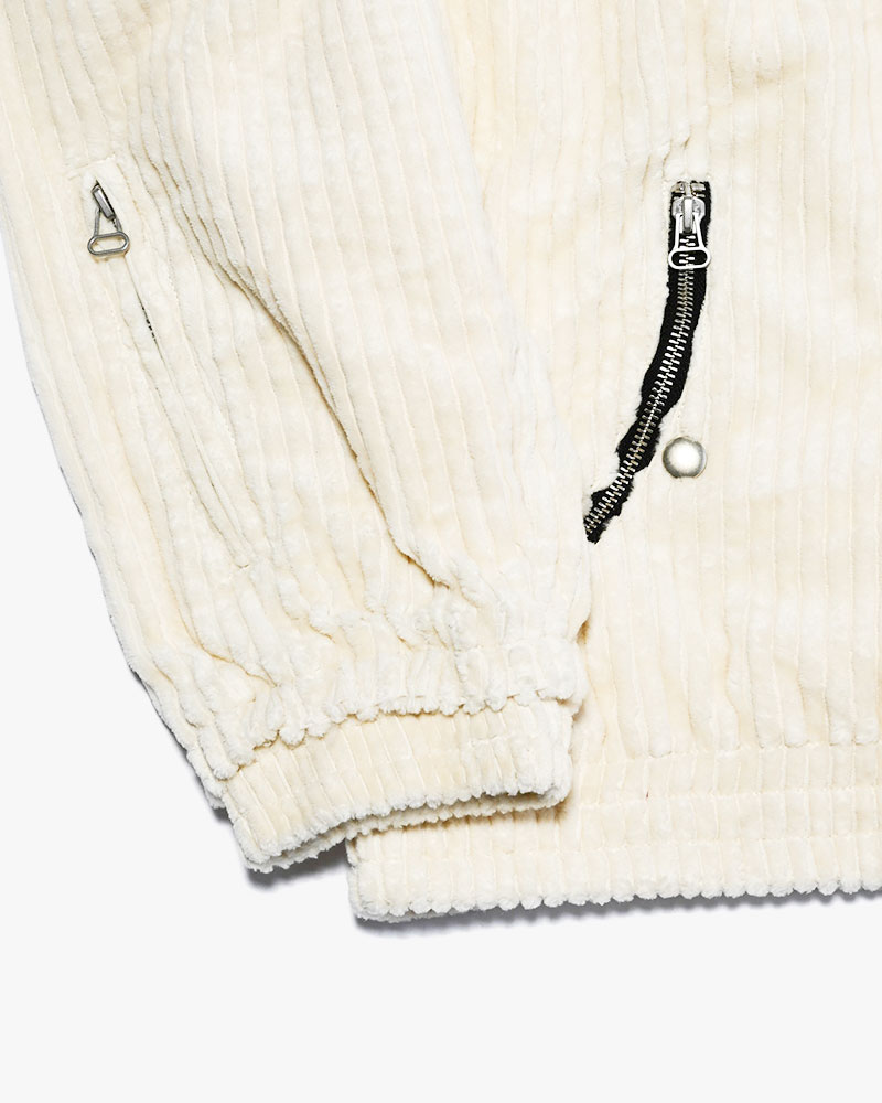 FAT CORDUROY FLIGHT JACKET -WHITE-