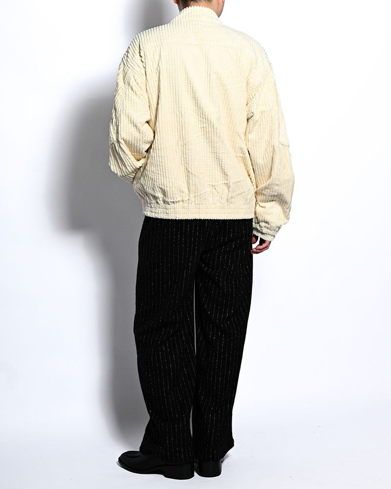 FAT CORDUROY FLIGHT JACKET -WHITE-