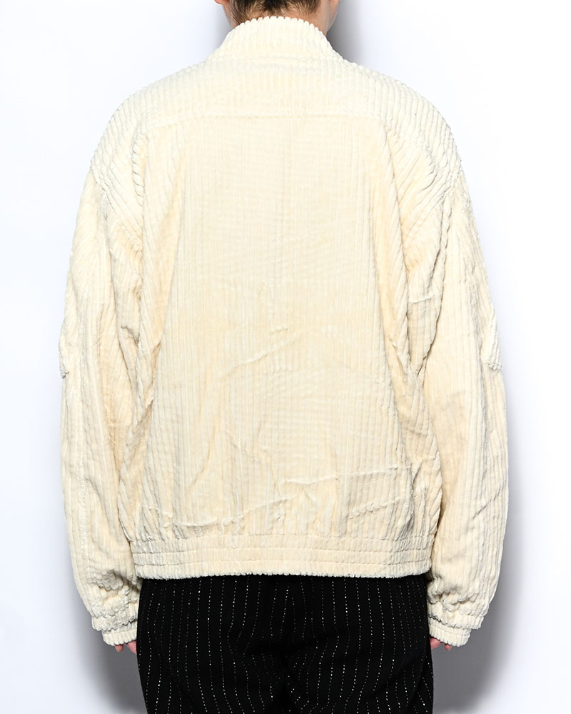 FAT CORDUROY FLIGHT JACKET -WHITE-