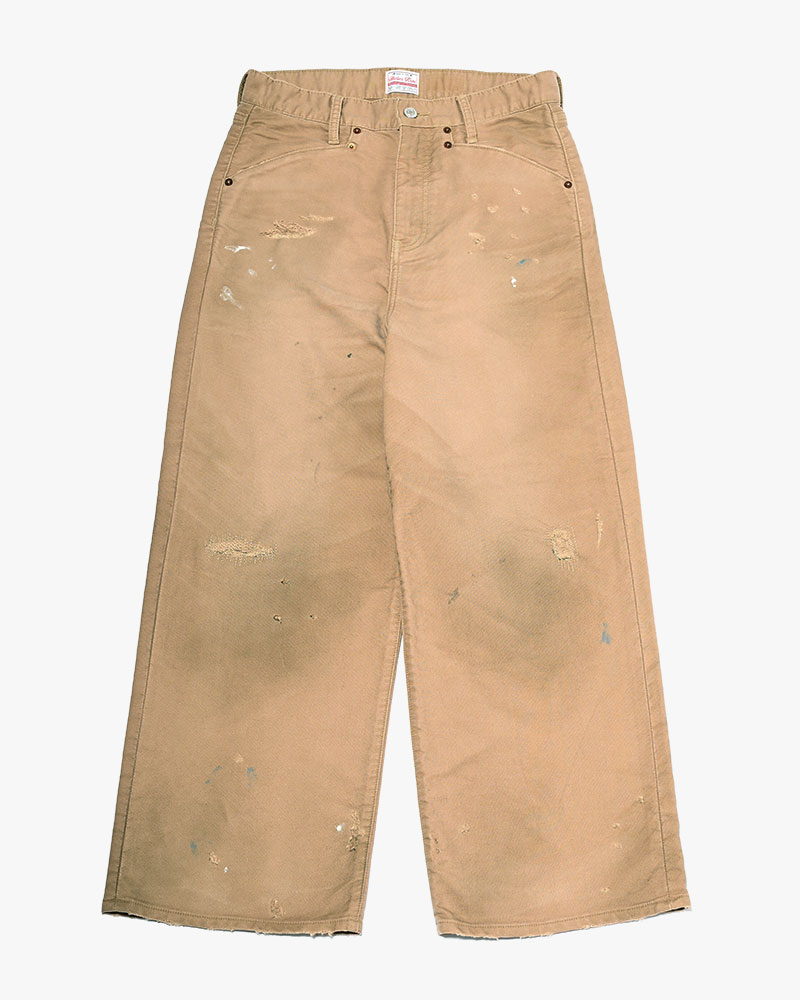 GRUNGE WORKER PANTS -BEIGE-