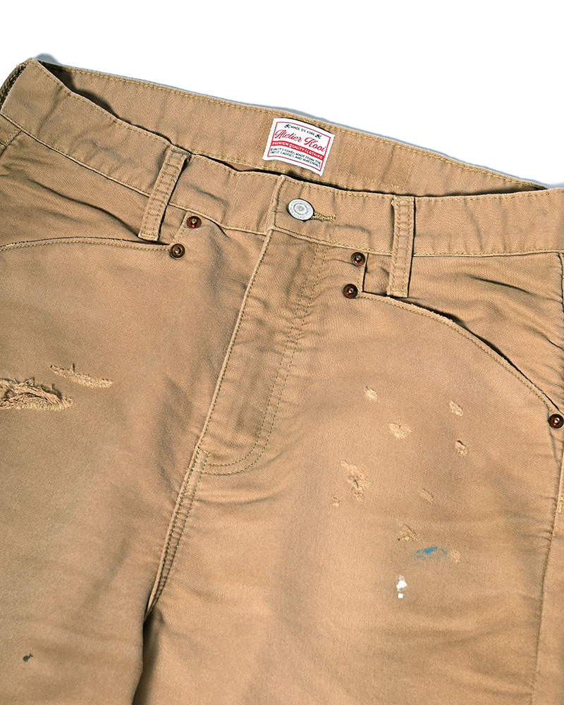 GRUNGE WORKER PANTS -BEIGE-
