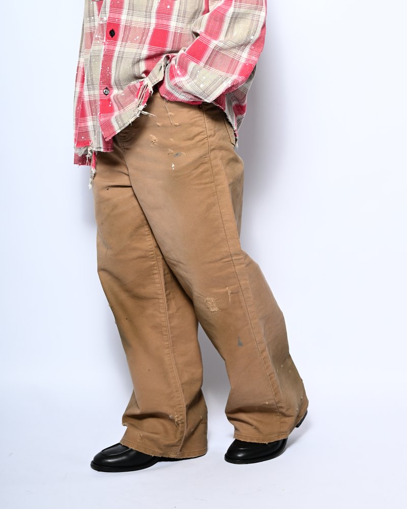 GRUNGE WORKER PANTS -BEIGE-